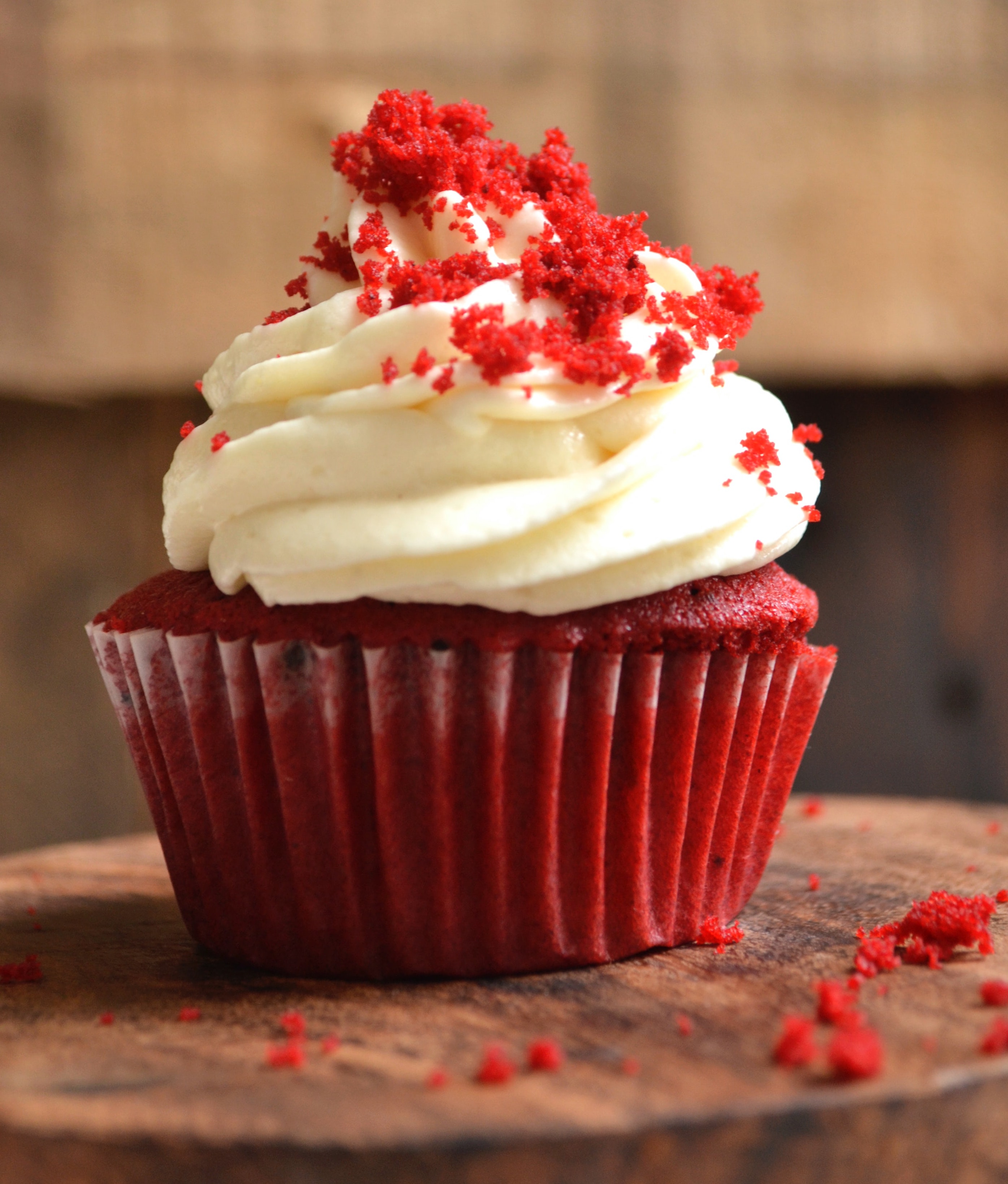 a red-velvet cupcake logo